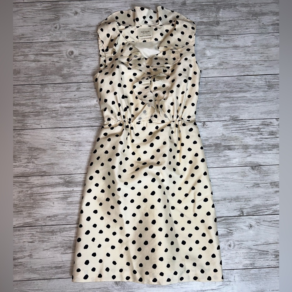 Kate Spade Cream Silk Dress Size 2
